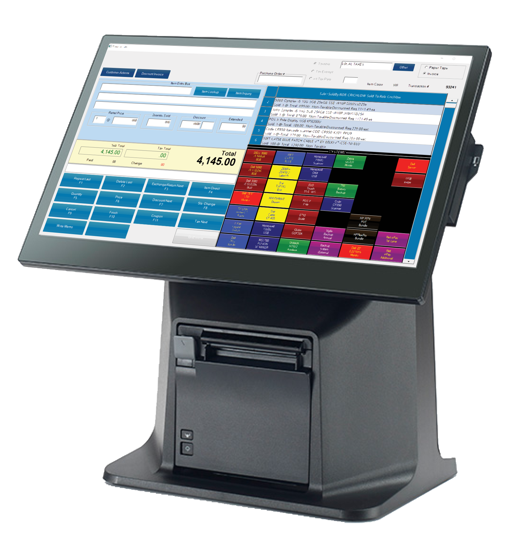 RazorWithPrinter Razor All-In-One Touch Screen POS Terminal