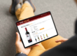 retail store selling alcohol online to customer relaxing at home